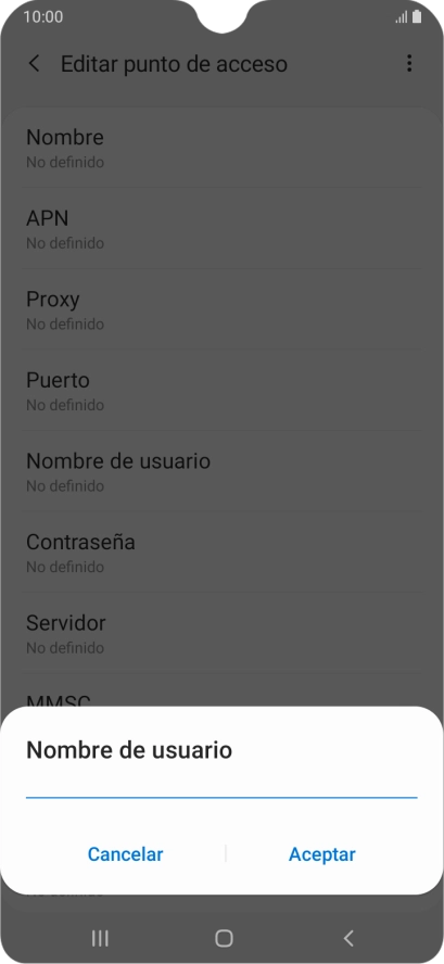 Introduce wap@wap y pulsa Aceptar.