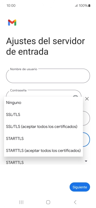 Pulsa SSL/TLS.