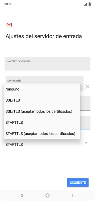 Pulsa Ninguno para desactivar la función.