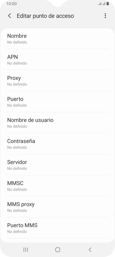 Pulsa Nombre.