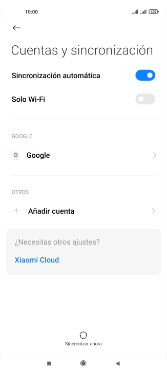 Pulsa Añadir cuenta.