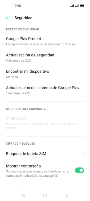Pulsa Bloqueo de tarjeta SIM.