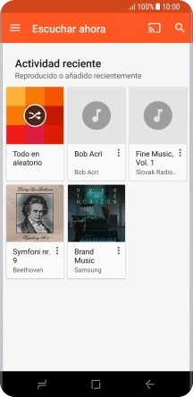 Desliza el dedo hacia la derecha desde la parte izquierda de la pantalla.