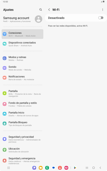 Pulsa el indicador para activar la función.