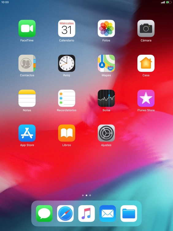 Cuando el icono de carga de batería aparece en la pantalla, la tablet se está cargando.