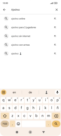 Introduce el nombre del tema o de la app y pulsa el icono de búsqueda.