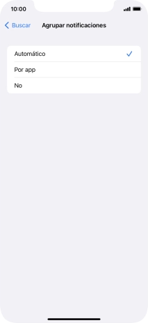 Pulsa el ajuste deseado.