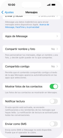 Pulsa el indicador junto a 