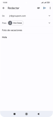 Pulsa el icono de anexos.