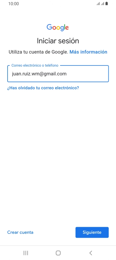 Pulsa Siguiente.