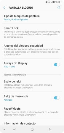 Pulsa Tipo de bloqueo de pantalla e introduce el código de seguridad extra que has creado anteriormente.