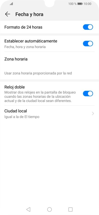 Pulsa la tecla de inicio para terminar y regresar a la pantalla de inicio.