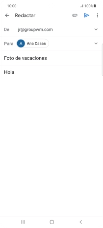 Pulsa el icono de anexos.