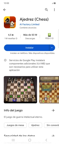 Pulsa Instalar y sigue las indicaciones de la pantalla para instalar la app.