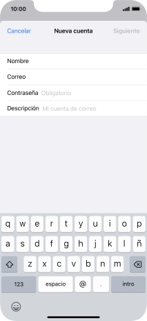 Pulsa Contraseña e introduce la contraseña de tu cuenta de correo electrónico.
