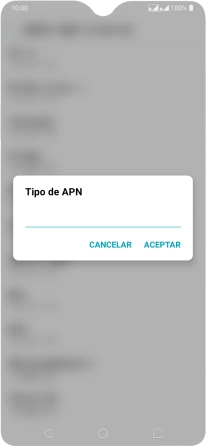Introduce default y pulsa ACEPTAR.