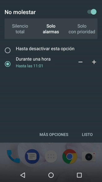 Si activas la función, pulsa LISTO.