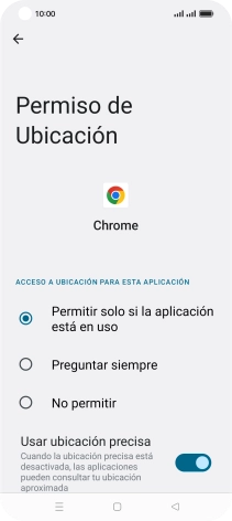 Pulsa el ajuste deseado.