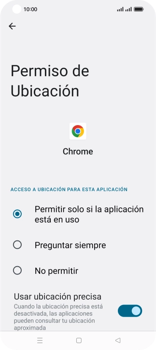 Pulsa el ajuste deseado.