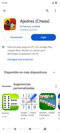 Pulsa la tecla de inicio para terminar y regresar a la pantalla de inicio.