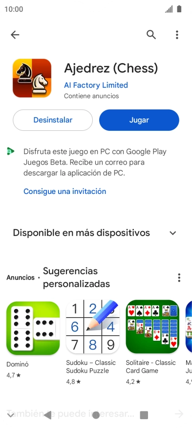 Pulsa la tecla de inicio para terminar y regresar a la pantalla de inicio.