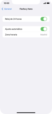 Desliza el dedo hacia arriba desde la parte inferior de la pantalla para terminar y volver a la pantalla de inicio.