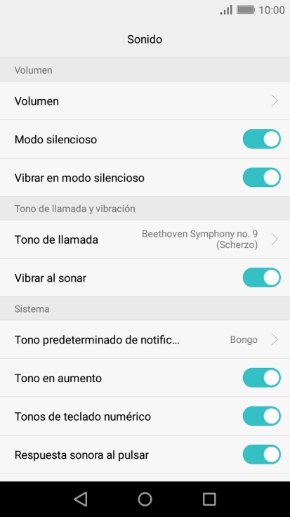 Pulsa la tecla de inicio para terminar y regresar a la pantalla de inicio.