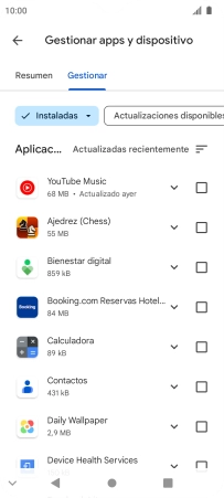 Pulsa la app deseada.