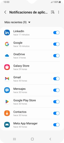 Pulsa la lista desplegable.