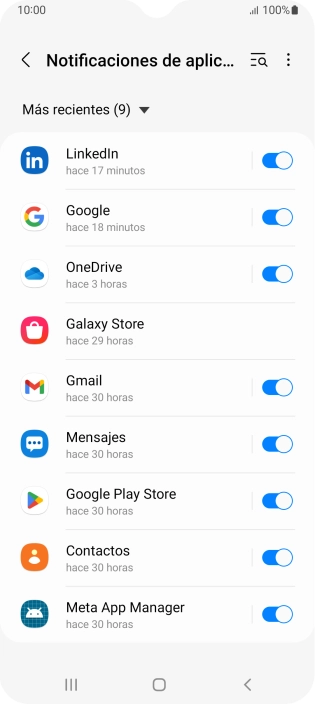 Pulsa la lista desplegable.