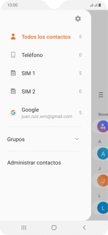 Pulsa Administrar contactos.