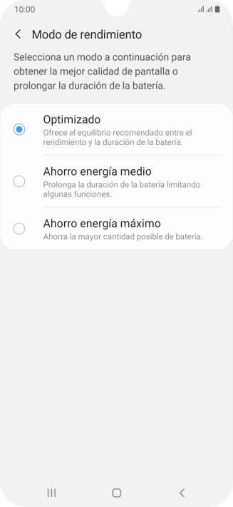 Pulsa el ajuste deseado para activar la función.