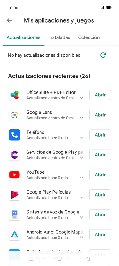 Pulsa Instaladas.