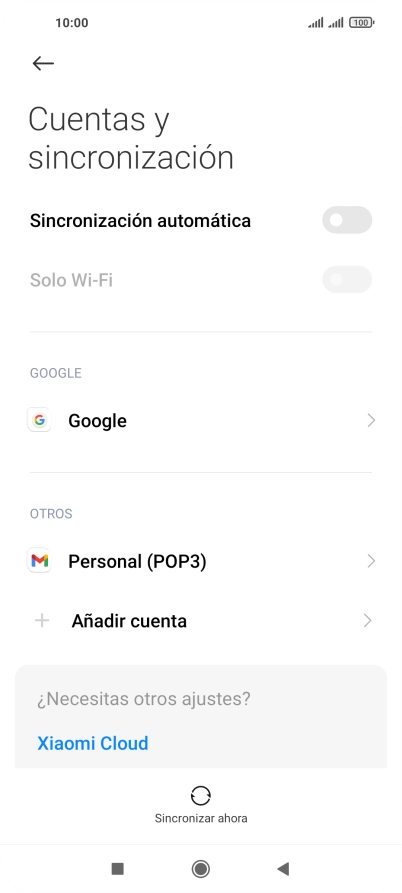 Pulsa el indicador junto a 