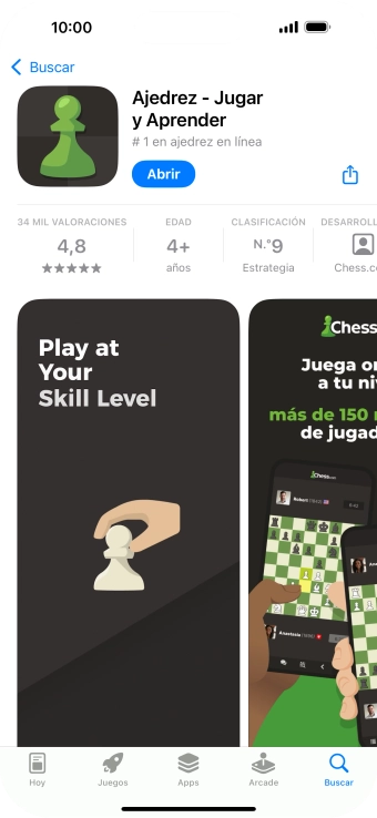 Desliza el dedo hacia arriba desde la parte inferior de la pantalla para terminar y volver a la pantalla de inicio.