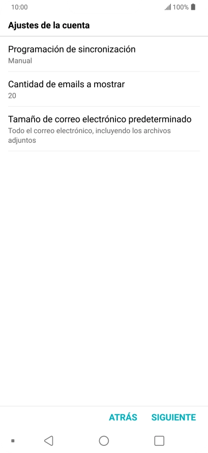Pulsa Programación de sincronización.