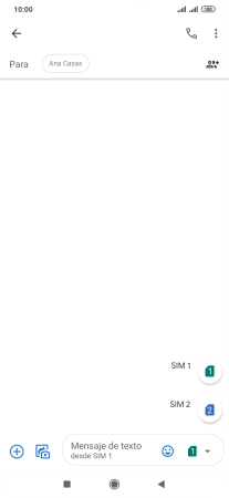 Pulsa la tarjeta SIM deseada.