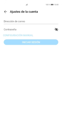 Pulsa Dirección de correo e introduce tu dirección de correo electrónico.