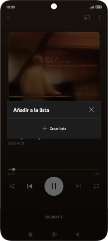 Pulsa Crear lista.