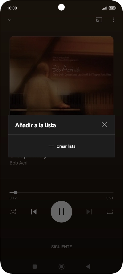Pulsa Crear lista.