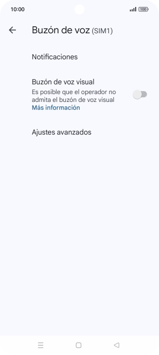 Pulsa Ajustes avanzados.