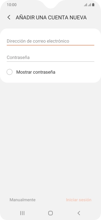 Pulsa Dirección de correo electrónico e introduce tu dirección de correo electrónico.
