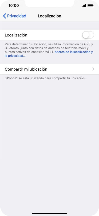 Pulsa el indicador junto a 