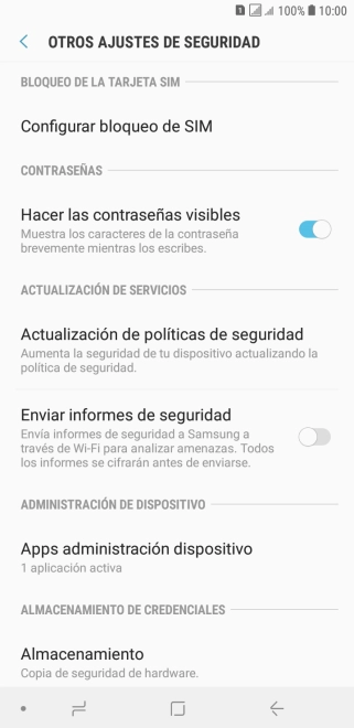 Pulsa Configurar bloqueo de SIM.