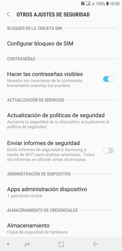 Pulsa Configurar bloqueo de SIM.