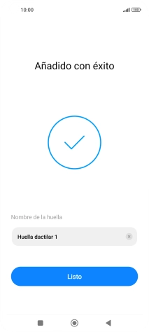 Pulsa Listo.