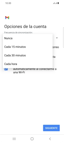 Pulsa el ajuste deseado.