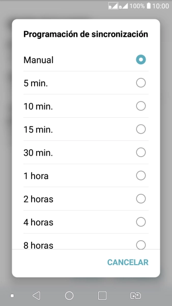 Pulsa el ajuste deseado.