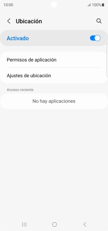 Pulsa Permisos de aplicación.