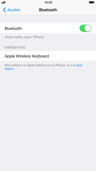 Pulsa el dispositivo Bluetooth deseado y sigue las indicaciones de la pantalla para vincular el dispositivo al teléfono.